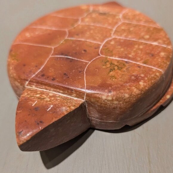 Native American Indian Hand-Carved Pipestone Turtle Effigy Fetish Original Tags - Picture 6 of 7